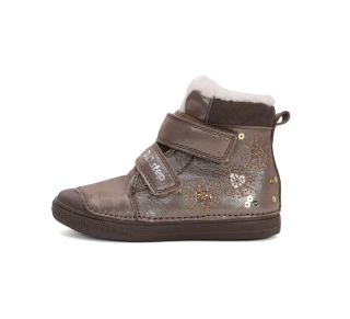 Dětská zimní obuv W049-42729A-bronzová